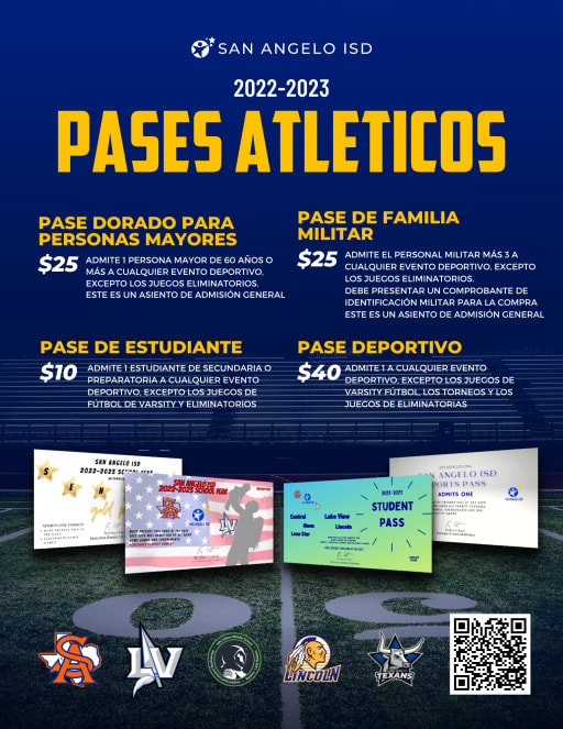 First page of the PDF file: 2022-2023AthleticPassesFlyer-Spanish