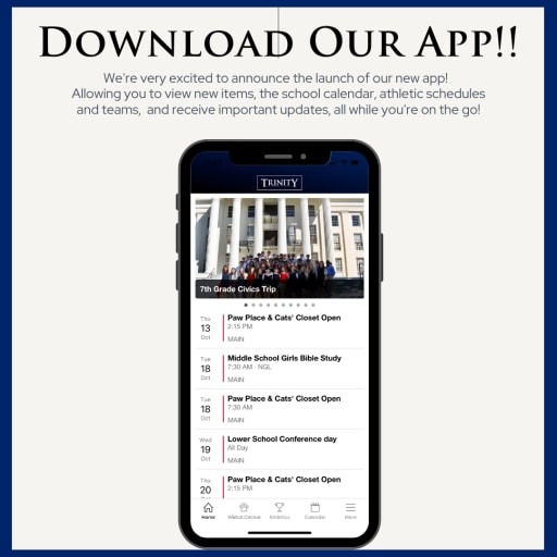 Mobile App - Trinity Presbyterian School | K3-12 in Montgomery, AL