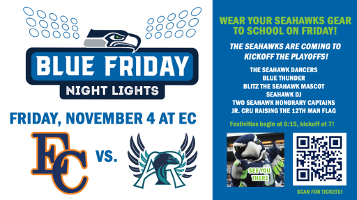 Seahawks 'Blue Friday Night Lights' at Eastside Catholic