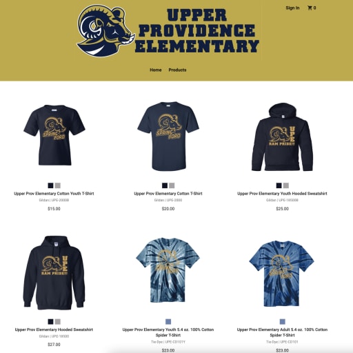 SPRING-FORD YOUTH FOOTBALL Cap Sleeve Shirt