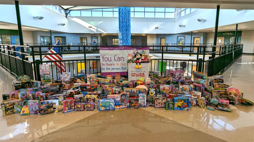 Toys For Tots Collection Breaks School