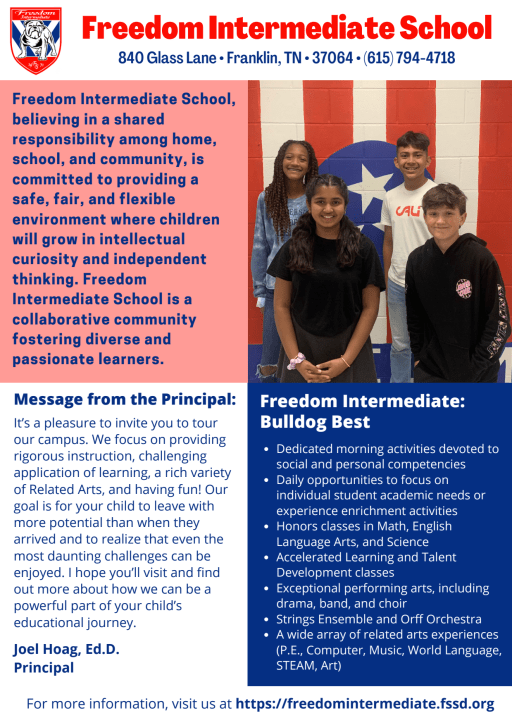 About Our School - Freedom Intermediate