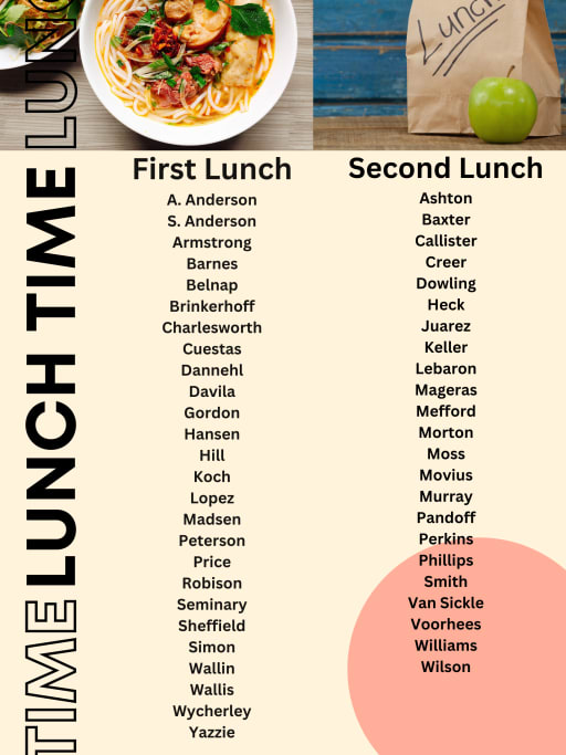 What Lunch Do I Have - Legacy Jr. High School