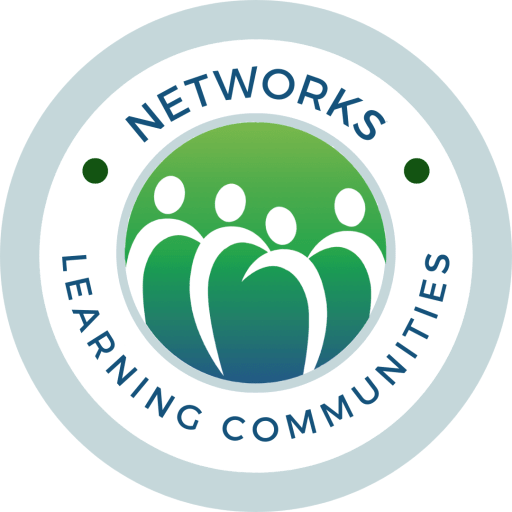 DCIU round logo encircled with %22Networks%22 and %22Learning Communities%22