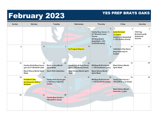 Brays Oaks Family Notes- Friday, February 17, 2023 | Featured