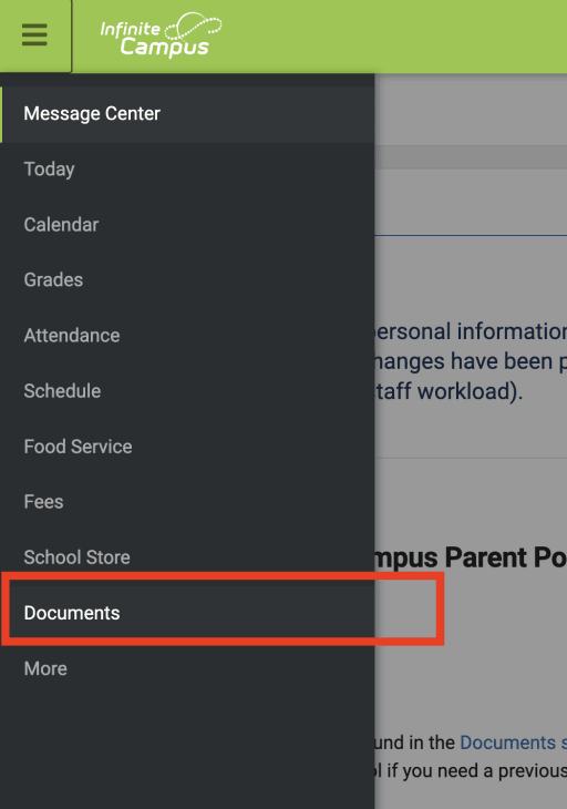 View Report Cards and Progress Reports in Infinite Campus 