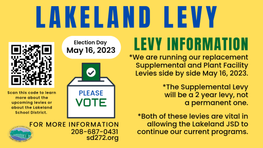 May Levy - Lakeland Joint School District 272