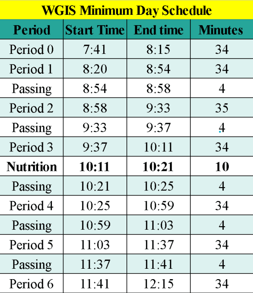 15+ Will C Wood Bell Schedule