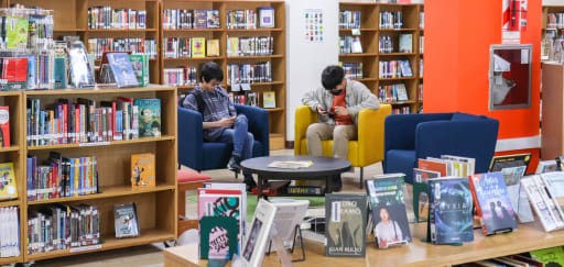 biblioteca de la escuela secundaria india