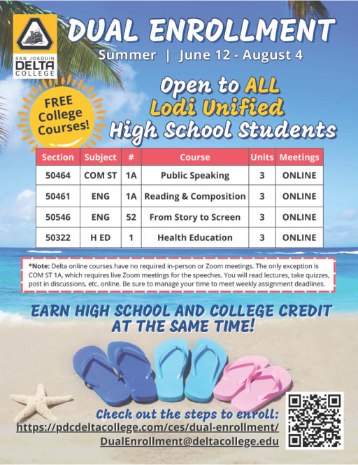Delta College Dual Enrollment - Lodi High School