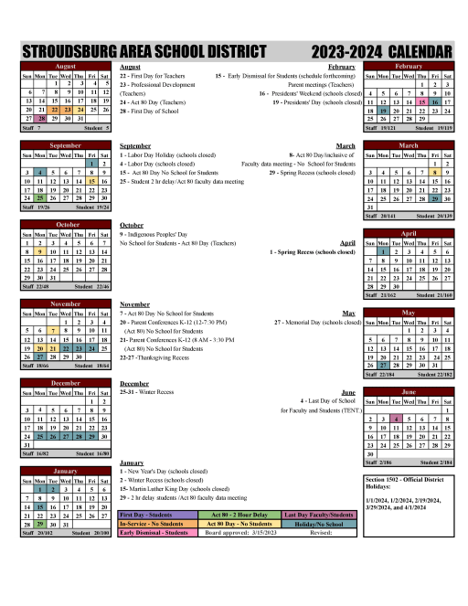 East Stroudsburg School Calendar 2025 Clary Devinne