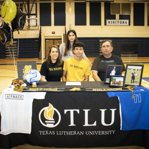 Christian Cadena of the NBHS soccer team signed to play for Texas Lutheran University