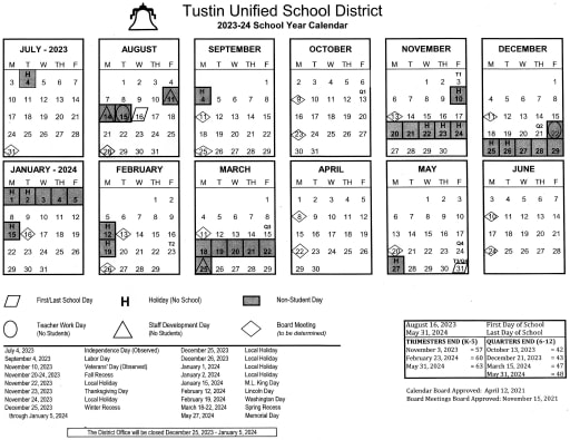 23/24 District Calendar - Hillview High School 2022