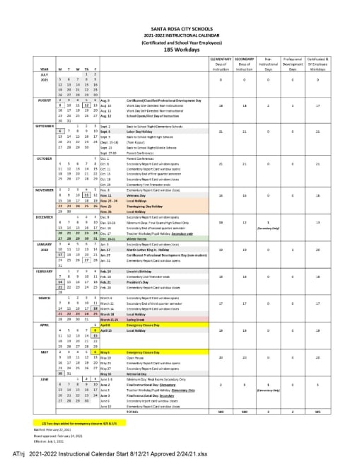 Instructional Calendar - Proctor Terrace Elementary School Instructional Calendar - Proctor Terrace Elementary School