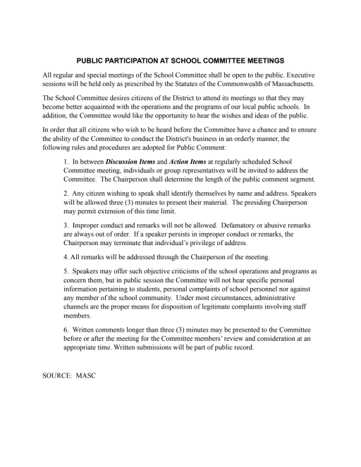 public participation notice template