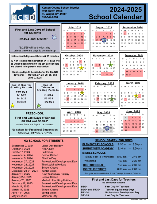 Kentucky School Calendar 2024 25 Essie Jacynth
