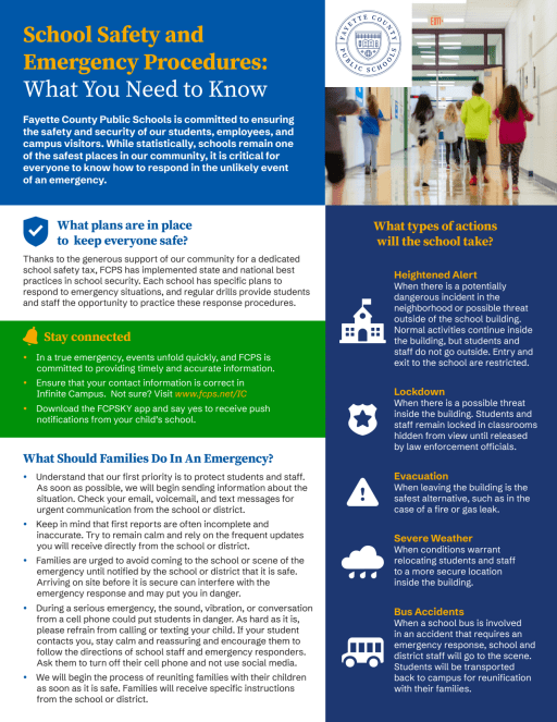 Safety Guide - Fayette County Public Schools