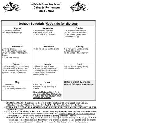 Activities - La Canada Elementary