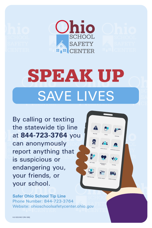 Ohio Speak Up Save Lives Tip line