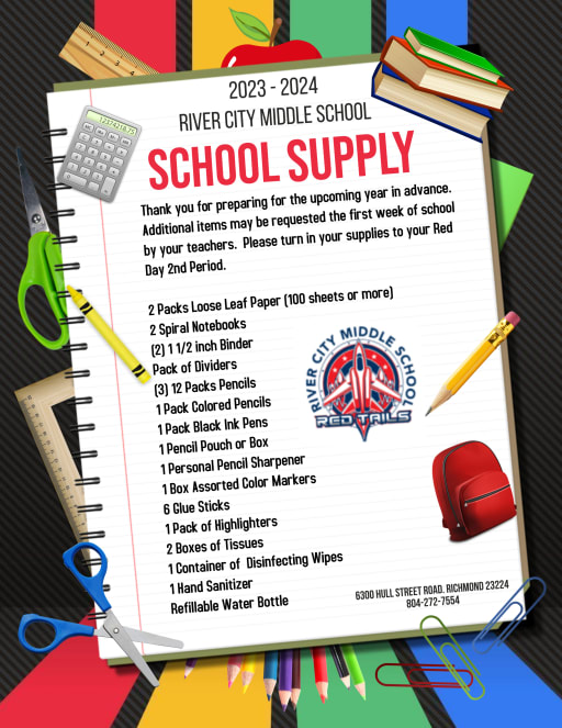 Middle School Supplies List
