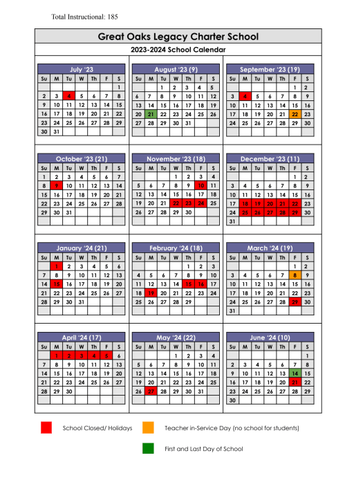 Events Calendar - DMS - Downtown Middle School