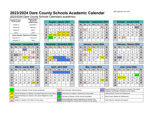 calendars-dare-county-schools