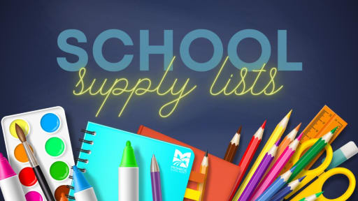 Basic school supplies provided for students in 2023-24