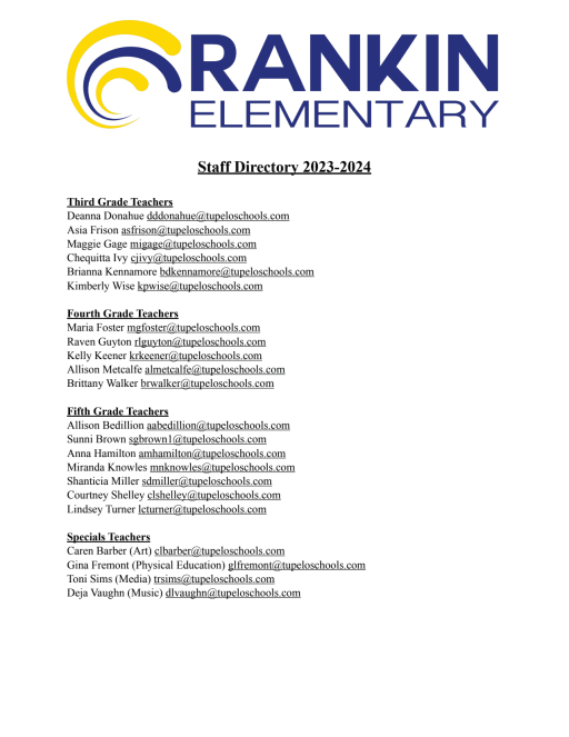 General Information - Tupelo Public School District