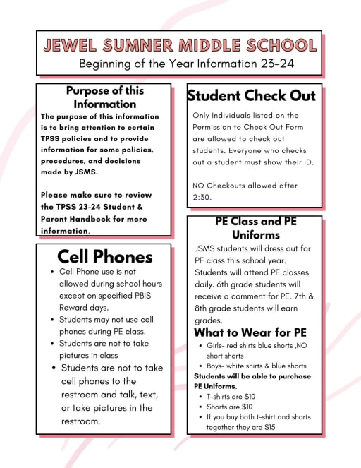 Supply List - Jewel M. Sumner High School