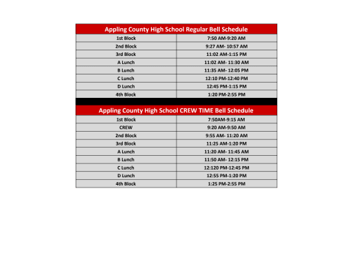 bell-schedule-appling-county-high-school