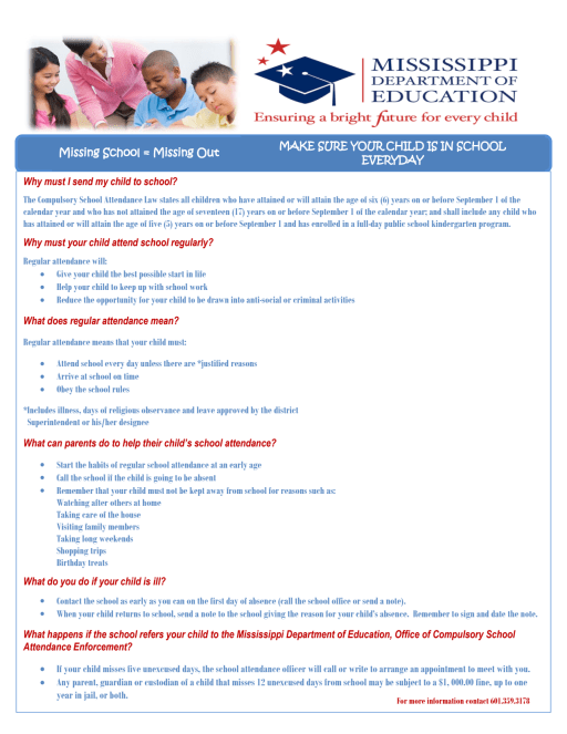 Attendance & Chronic Absenteeism - Rankin County School District