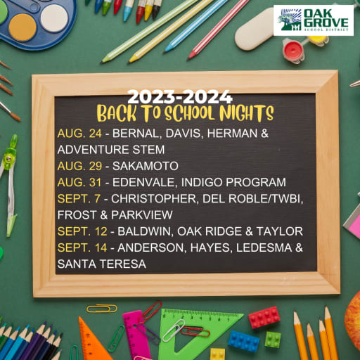 6th-12th Grade Back-to-School Night — Tuesday, Sept. 24; Great Turnout for  Thursday Night's Elementary Back to School Night – Atlantic Christian School