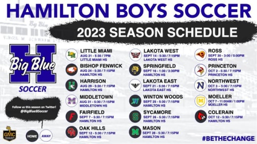 Boys Soccer Schedule - Hamilton City Athletics