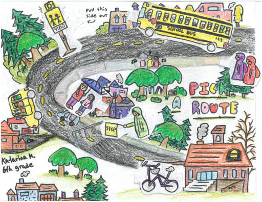 WINNERS OF DRAWING COMPETITION (ROAD SAFETY RULES) :: St. Mary's Public  School