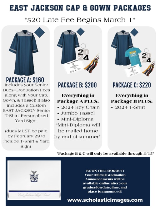 Time to Order Graduation Items for the Class of 2024 - East Jessamine High  School