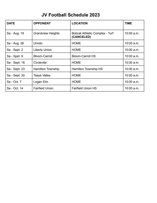 Football - Amanda-Clearcreek Athletics