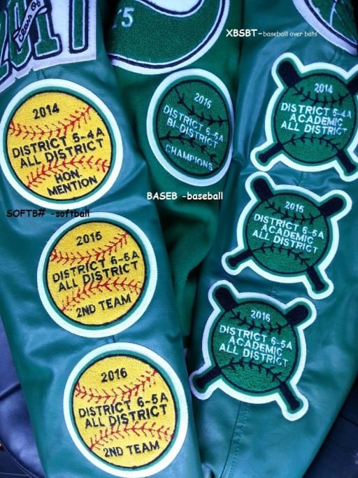 Student council letterman patches discount