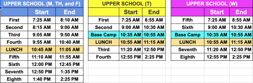 Calendar and Schedules - Pine Lake Prep