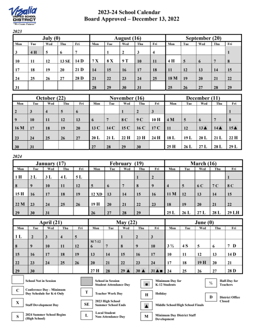 Calendar - Sequoia High School
