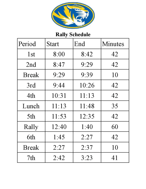 Evans high discount school bell schedule