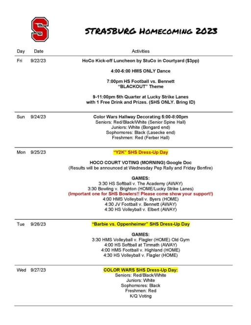View All News - Strasburg Elementary School