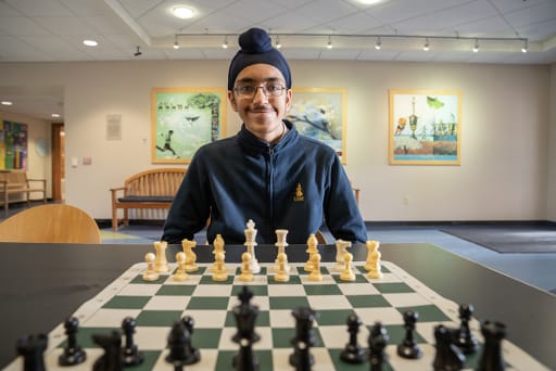 Hersh Singh '24 Achieves Rare Chess Ranking