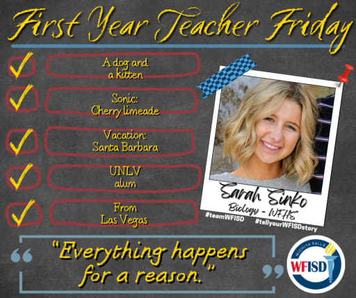 First Year Teacher Friday: Sarah Sinko | New Details