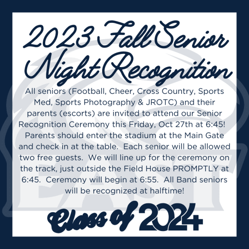 Senior Class of 2024 - News and Announcements 