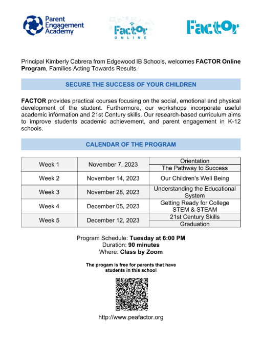 Parent Engagement Academy - Edgewood