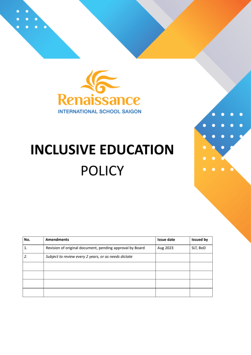 First page of the PDF file: InclusiveEducationPolicy