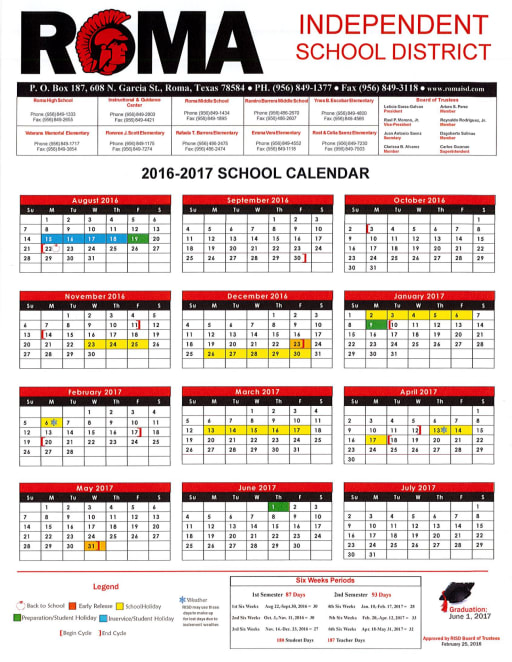 2016 2017 School Calendar Printable DeKalb Schools 2016 17 School