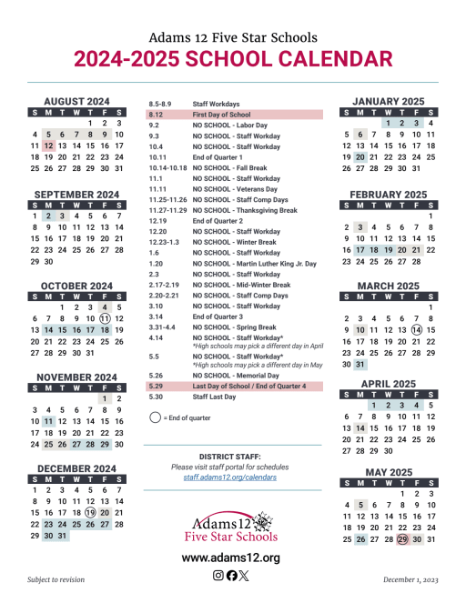 When Is Spring Break In Colorado 2024 Dates Calendar Pdf Fayth Jennica