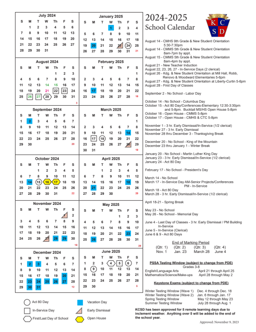 District Calendars - Keystone Central School District