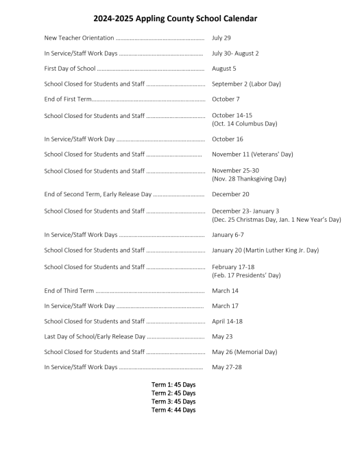 Alachua County Calendar 2025